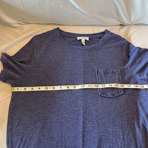 Jessica Simpson Women’s Pocket Blue Violet  T Shirt Dress size Large - Picture 5 of 9